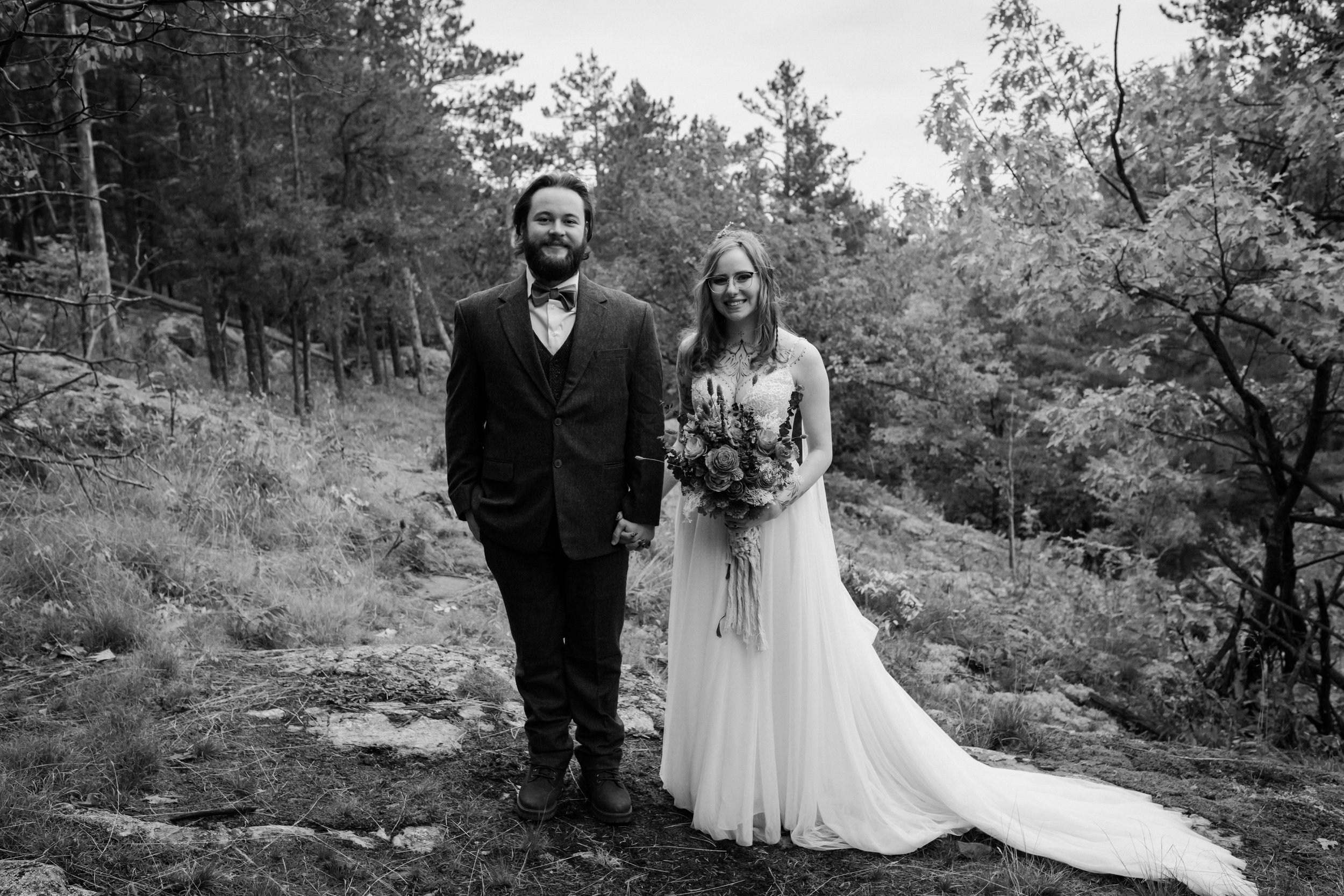 Elopement on Sugarloaf Mountain in Marquette, MI